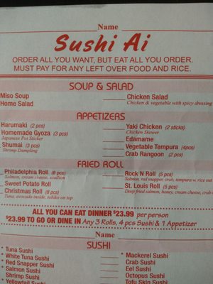 Menu photo 4 Sushi Ai O'Fallon, MO