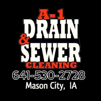 A-1 Drain Cleaning - A-1 Drain & Sewer Cleaning
Mason City. iA 641-530-2728 - Plumbing Near Me - Mason City, Iowa A-1 Drain Cleaning - A-1 Drain & Sewer Cleaning
Mason City. iA 641-530-2728 - Plumbing Near Me - Mason City, Iowa