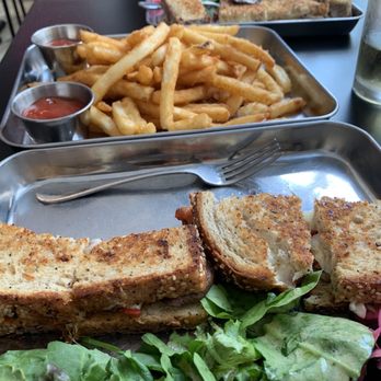 All Square - L-R: Veg Out, large fries, and Jonny Tsunami. - American Near Me - Minneapolis, Minnesota