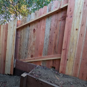Integrity Fence and Gate - Fence from high yard to low yard. - Fences & Gates Near Me Integrity Fence and Gate - Fence from high yard to low yard. - Fences & Gates Near Me