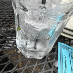 Italian Farmhouse - Leaves on the side of our drink glasses