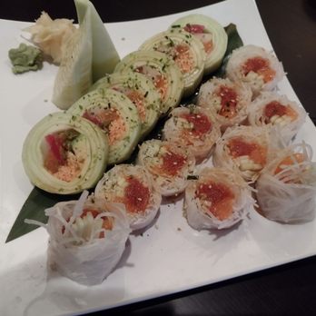 Star Sushi - Moonlight Roll on top. Lily Roll below. - Sushi Bars Near Me - Jeffersonville, Indiana Star Sushi - Moonlight Roll on top. Lily Roll below. - Sushi Bars Near Me - Jeffersonville, Indiana