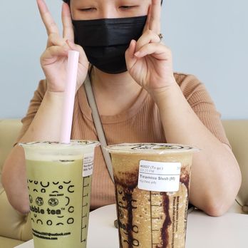 Vivi Bubble Tea - Tiramisu slash and Red bean matcha milk tea - Bubble Tea Near Me - San Marcos, California