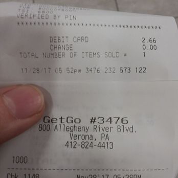 Get Go - As mentioned, it took 18 minutes to make 1 iced coffee with only about 5 people in the store (I got it 4 minutes later after paying). - Gas Stations Near Me - Verona, Pennsylvania