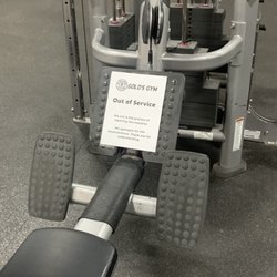 Gold's Gym - This seated row station has been "out of order" for over two months. What in the actual F.