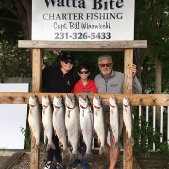 Watta Bite Charter Fishing - The haul. - Fishing Near Me - Glen Arbor, Michigan