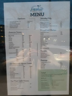 Menu photo 1 Frankies Restaurant and Catering Milwaukee, WI