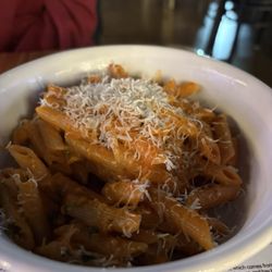 Amruth Sports Bar - Kids pomodoro pasta. We had to send the first dish back because it was way too spicy but they remade it and it was perfect.