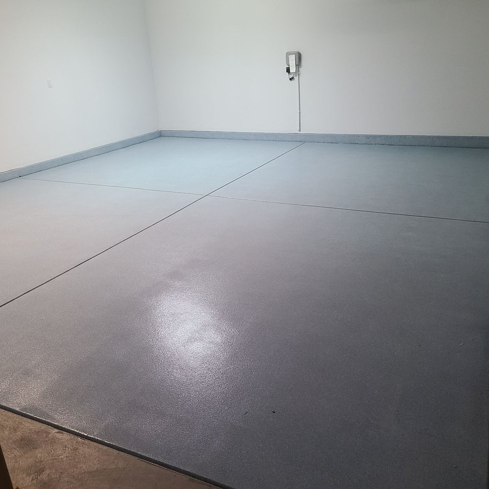 an empty room with a door open