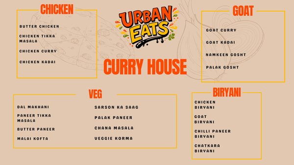 Menu photo 1 Urban Eats Overland Park, KS Menu photo 1 Urban Eats Overland Park, KS