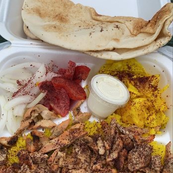 Kabob Royale - a tray of food on a picnic table - Middle Eastern Near Me - Madison Heights, Michigan