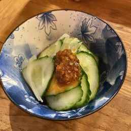 Mini cucumber salad