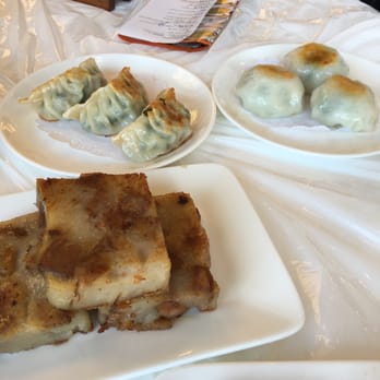 Phoenix Restaurant - Taro Cake, Potstickers, and Pan Fried Chive Shrimp Dumpling - Dim Sum Near Me - Chicago, Illinois Phoenix Restaurant - Taro Cake, Potstickers, and Pan Fried Chive Shrimp Dumpling - Dim Sum Near Me - Chicago, Illinois