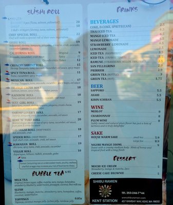 Menu photo 4 Shibu Ramen Kent, WA