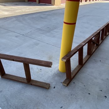 Lighthouse Self Storage - Westminster - Yea... cut by a power tool because this wood is treated and supposed to last 20yrs 3 by 4 - Self Storage Near Me - Westminster, California