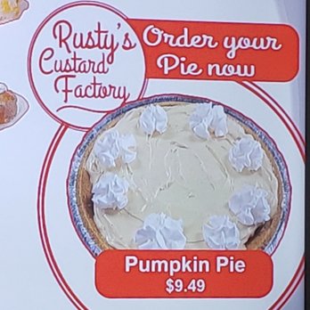 Rusty's Custard Factory - Pumpkin Season! - Desserts Near Me - Norman, Oklahoma Rusty's Custard Factory - Pumpkin Season! - Desserts Near Me - Norman, Oklahoma