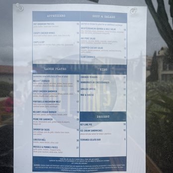 Nelson's - Menu - Seafood Near Me - Rancho Palos Verdes, California