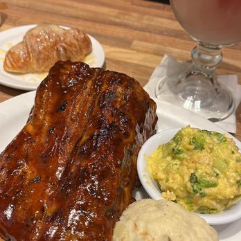 Cheddar's Scratch Kitchen - Half Slab of Rib, Mashed Potatoes, Broccoli , Rice, & Cheese Casserole, Croissant, & a Frozen Strawberry Sangria - Comfort Food Near Me - Clarksville, Tennessee Cheddar's Scratch Kitchen - Half Slab of Rib, Mashed Potatoes, Broccoli , Rice, & Cheese Casserole, Croissant, & a Frozen Strawberry Sangria - Comfort Food Near Me - Clarksville, Tennessee