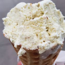 Living the Dream Ice Cream - Pistachio Gelato, airy and icy.