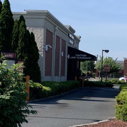  the entrance to a restaurant