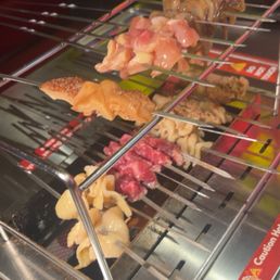 Meat on the grill