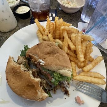 Dewey Destin's Harborside - Crab Cake Sandwich - Seafood Near Me - Destin, Florida Dewey Destin's Harborside - Crab Cake Sandwich - Seafood Near Me - Destin, Florida
