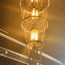 Fixed Gear Brewing - Cool chandelier made out of old bicycle chains.