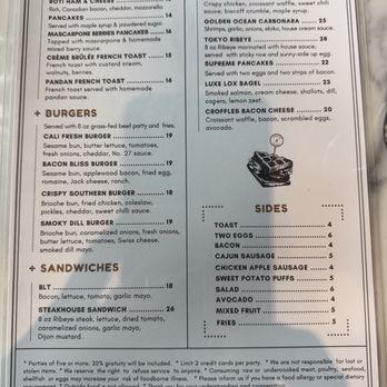 Toast In Town - Menu - Salad Near Me - Foster City, California Toast In Town - Menu - Salad Near Me - Foster City, California