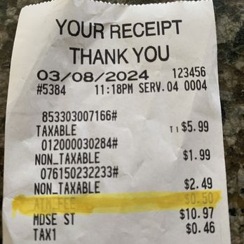Pismo Beach Liquor - ATM FEE CHARGE WHEN I PAID CASH - Beer, Wine & Spirits Near Me - Pismo Beach, California