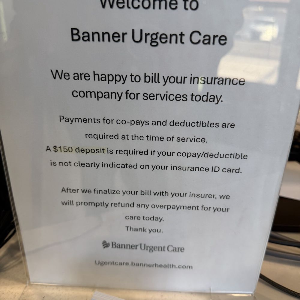 Banner Urgent Care - They Should Change The Verbiage From "Promptly", To Whenever They Feel Like It - Urgent Care Near Me - Phoenix, Arizona Banner Urgent Care - They Should Change The Verbiage From "Promptly", To Whenever They Feel Like It - Urgent Care Near Me - Phoenix, Arizona