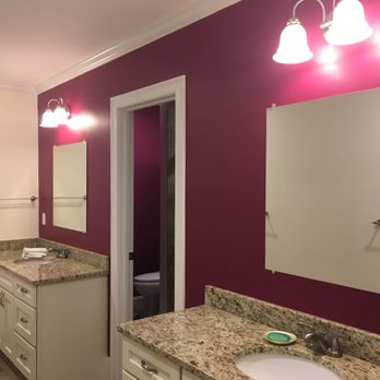 Pro Painting Services - Sherwin-Williams Framboise and Roman Column - Painters Near Me - Everett, Massachusetts