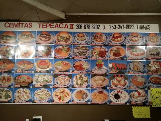 Menu photo 5 Cemitas Tepeaca 2 Des Moines, WA