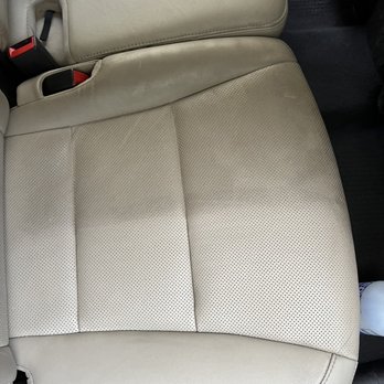 Kenyon Auto Cosmetics - Before and after cleaning leather seats - Auto Detailing Near Me - Phoenix, Arizona