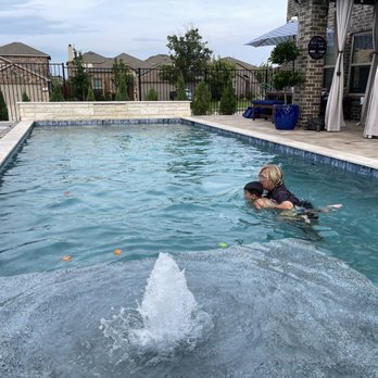 Aquatics University - Ms. Donna with Ezekiel. - Swimming Lessons/Schools Near Me