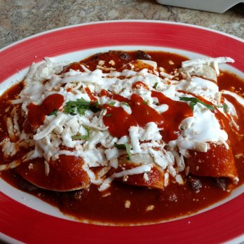 Mariachi Grill - Beef Enchiladas (Steak) with Red Sauce. - Mexican Near Me - Lyndhurst, New Jersey Mariachi Grill - Beef Enchiladas (Steak) with Red Sauce. - Mexican Near Me - Lyndhurst, New Jersey