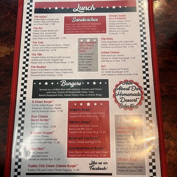 B Street Cafe - Menu - American Near Me - Pueblo, Colorado