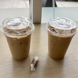 Iced Hazelnut Caramel Latte