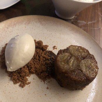 Uchi Miami - warm banana cake - Asian Fusion Near Me - Miami, Florida