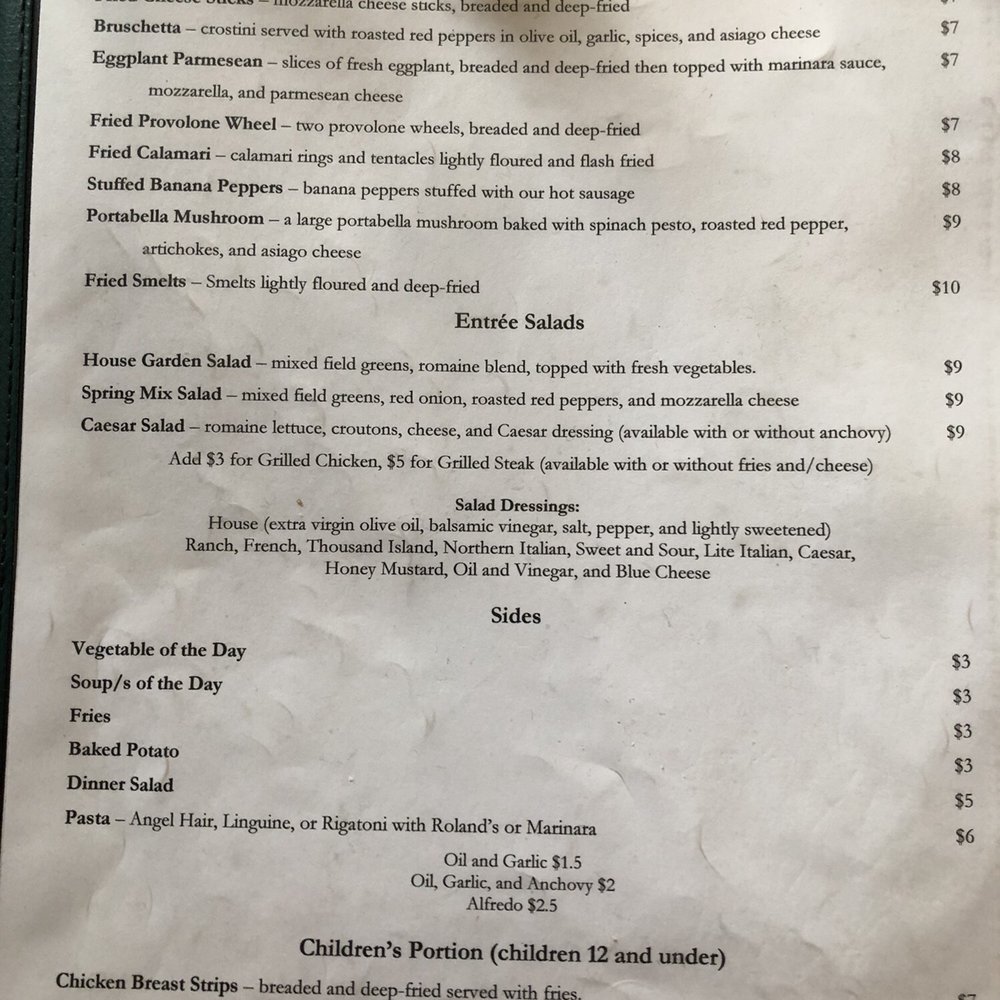 Roland's Trattoria - New American Near Me - Washington, Pennsylvania Roland's Trattoria - New American Near Me - Washington, Pennsylvania