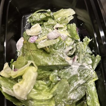 110 Grill - Soggy side salad with rotting lettuce. - New American Near Me - Fall River, Massachusetts