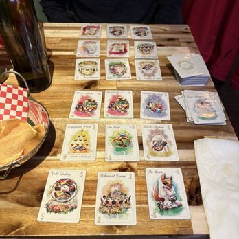 Thong Lor - Card game with some lovely chicharon style chips - Thai Near Me - Toronto, Ontario