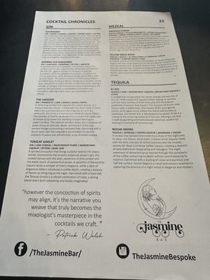 Menu photo 3 The Jasmine Bar Louisville, CO