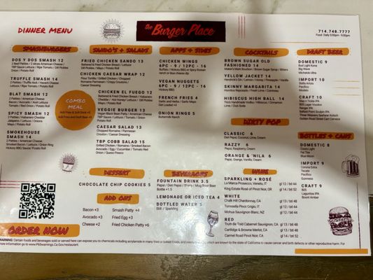 Menu photo 1 The Burger place Anaheim, CA Menu photo 1 The Burger place Anaheim, CA