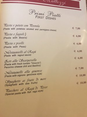 Menu photo 2 Osteria Mattozzi Naples, NA