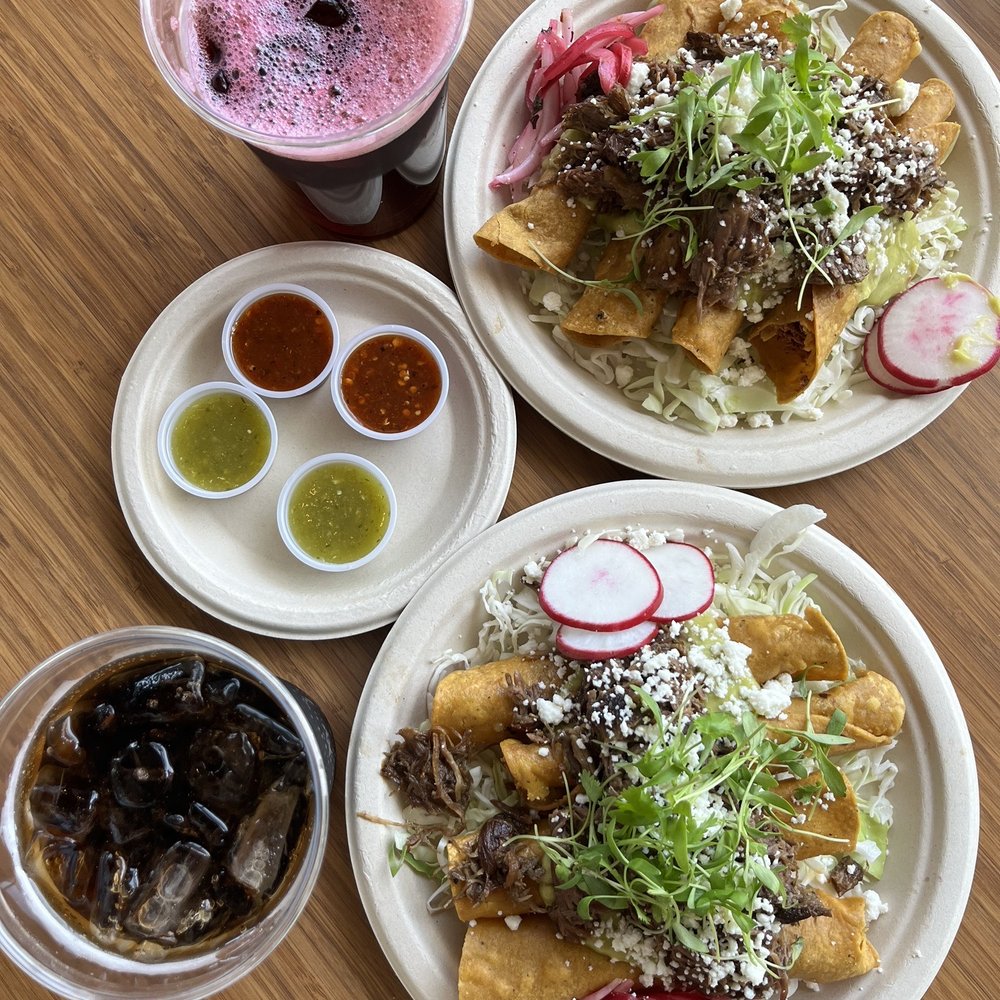 Tito's Taquitos - The most delicious potato taquitos covered in shredded beef and yummy toppings! - Salad Near Me - Portland, Oregon