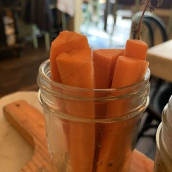 Jacob's Pickles - Sweet & Spicy Carrots with hair - Comfort Food Near Me - New York, New York Jacob's Pickles - Sweet & Spicy Carrots with hair - Comfort Food Near Me - New York, New York