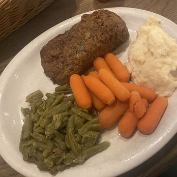 Cracker Barrel Old Country Store - The meatloaf dinner with three sides. - American Near Me - Camarillo, California Cracker Barrel Old Country Store - The meatloaf dinner with three sides. - American Near Me - Camarillo, California