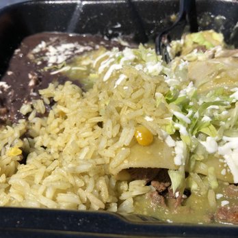 Spanglish Kitchen - Asada Enchilada Plate with Lime Rice - Mexican Near Me - Alhambra, California