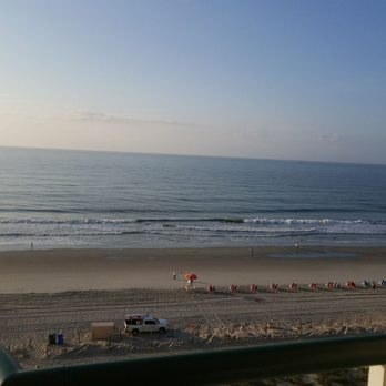 Hampton Inn & Suites Myrtle Beach/Oceanfront - View from room balcony on 7th floor - Hotels Near Me - Myrtle Beach, South Carolina Hampton Inn & Suites Myrtle Beach/Oceanfront - View from room balcony on 7th floor - Hotels Near Me - Myrtle Beach, South Carolina
