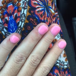 Disgusting and embarrassing. Not to mention she tore my cuticles with the power tool until they bled. Disgusting and embarrassing. Not to mention she tore my cuticles with the power tool until they bled.